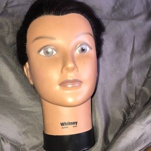 Burmax 100% human hair mannequin head